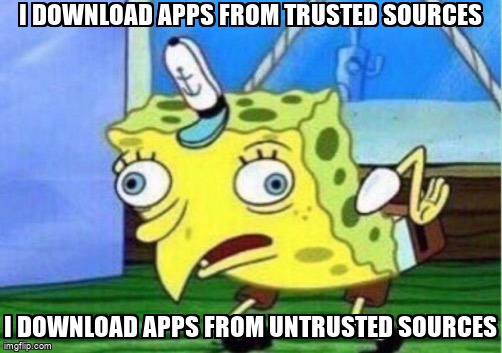 Downloading Applications from Untrusted Sources
