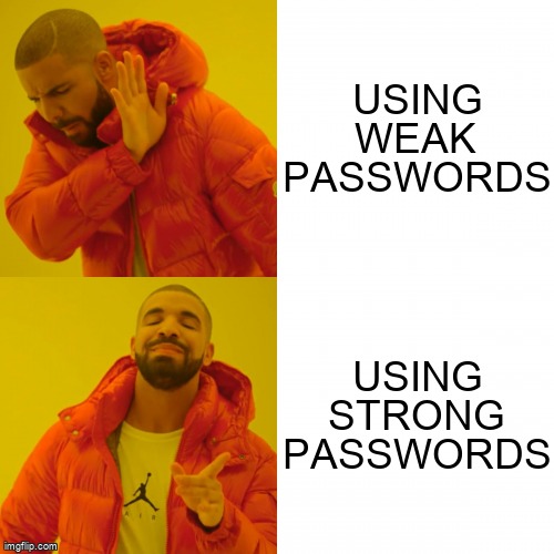 Not Using Strong Passwords